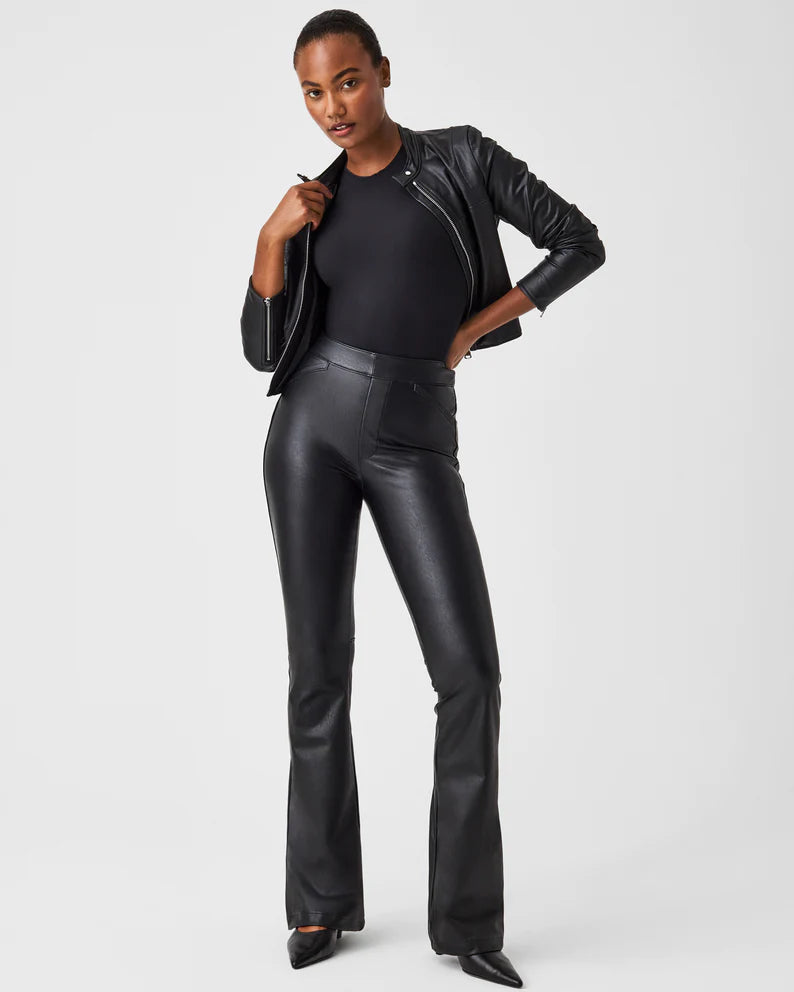 Spanx Leather-Like Flare Pant