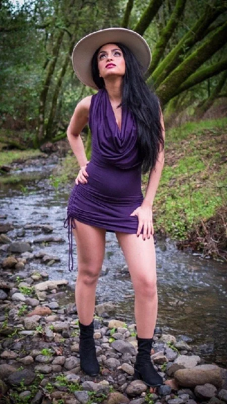 Purple Bamboo Huntress Cinch Dress