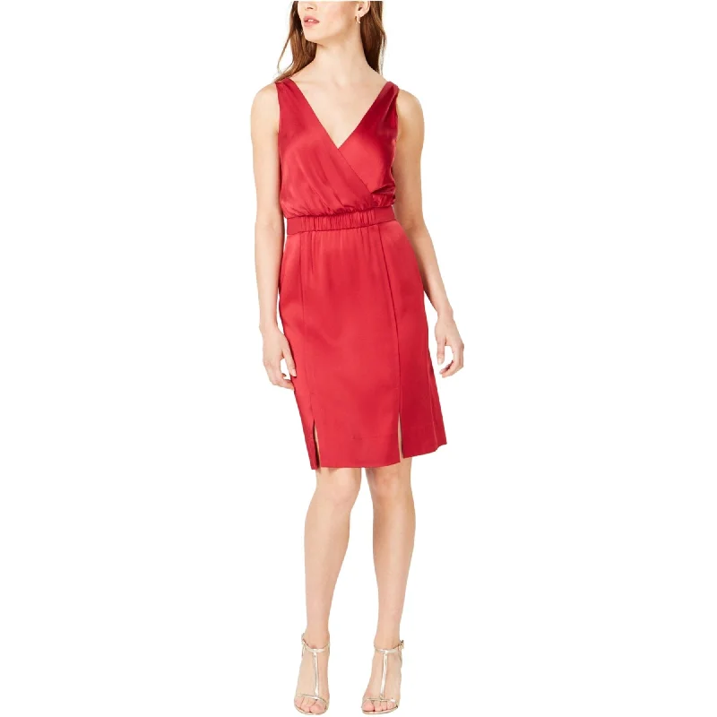 Rachel Zoe Womens V-Neck Sheath Dress