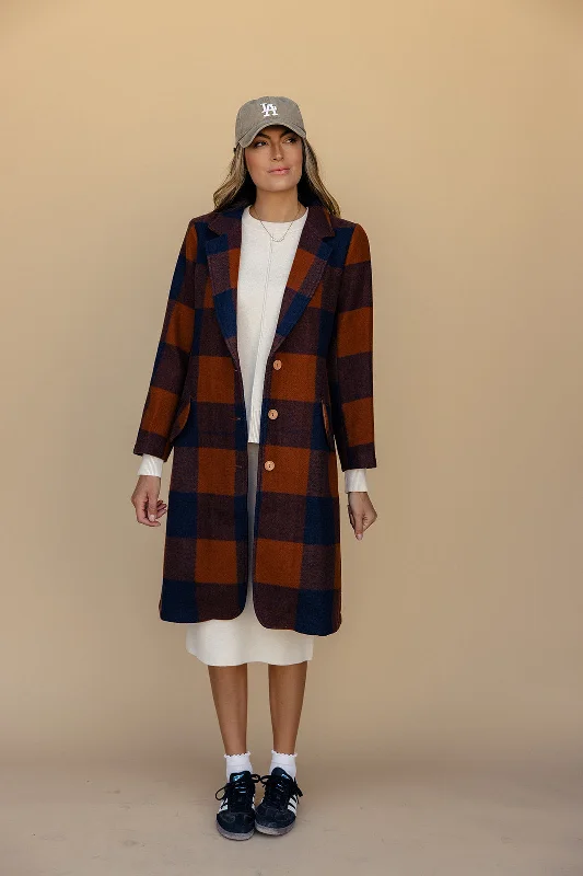 SALT Mount Royal Buffalo Plaid Coat