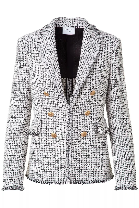 Tweed Double-Breasted Blazer