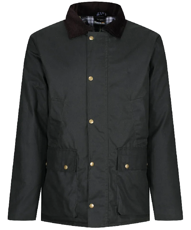 Dark Khaki - Pensford insulated waxed jacket