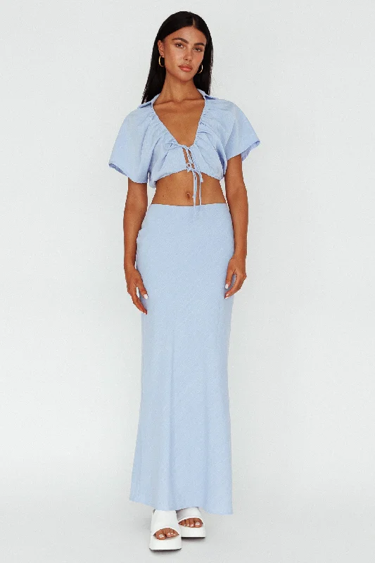 Coast To Coast Maxi Skirt Blue