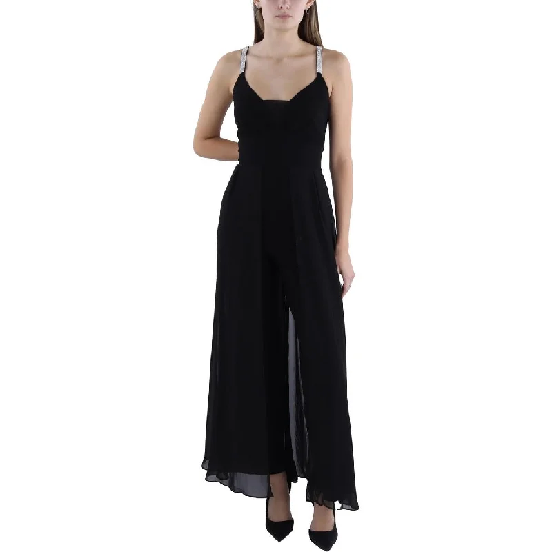 Womens Embellished Dressy Jumpsuit